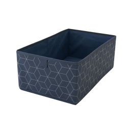 Demi-cube de rangement motif géométrique