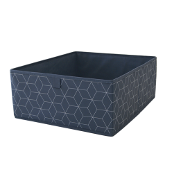 Demi-cube de rangement motif géométrique