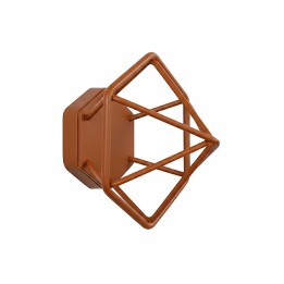 Patère acier - design géométrique