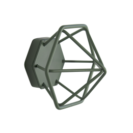 Patère acier - design géométrique