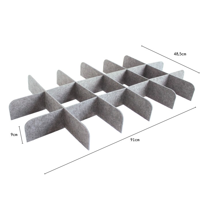 Séparateur de tiroir en feutre