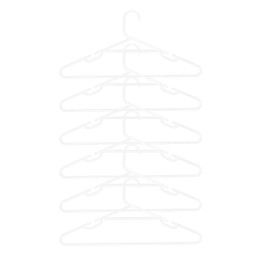 Lot de 6 ceintres en plastique