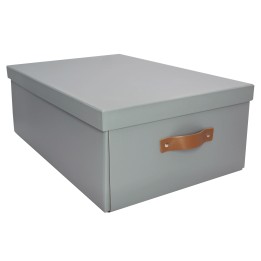 Lot de 2 boîtes de rangement en carton