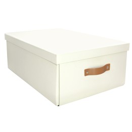 Lot de 2 boîtes de rangement en carton