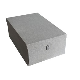 Boîte de rangement en carton gris