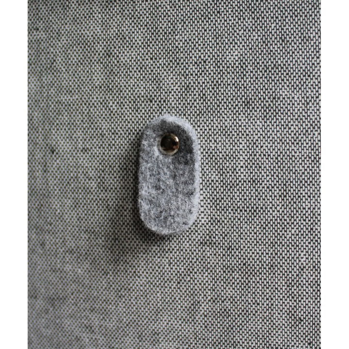 Boîte de rangement en carton gris