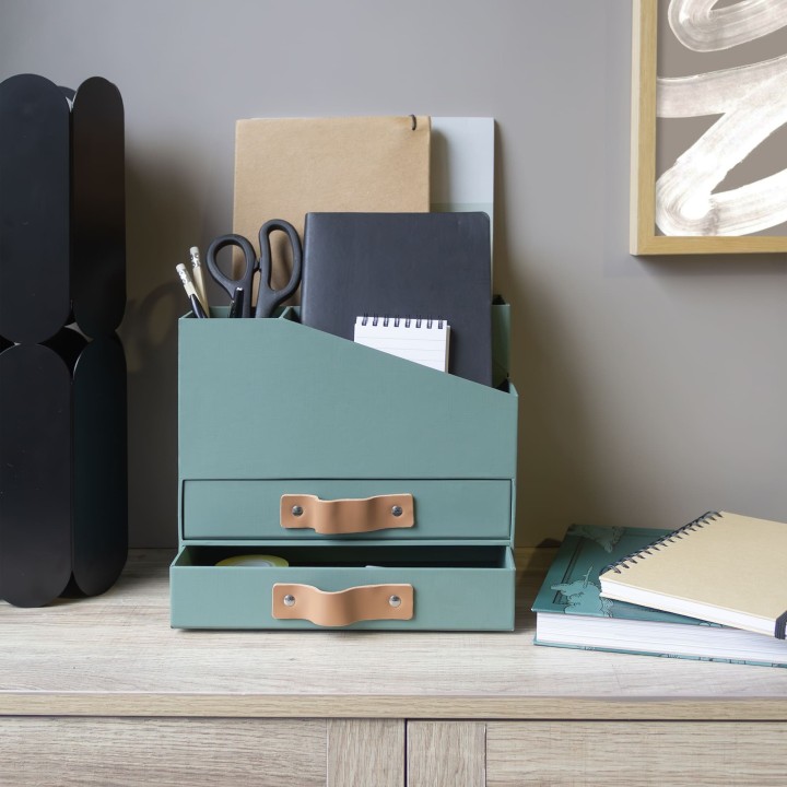 Organiseur de bureau vert pour accessoires