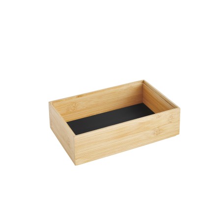 Detail of Organisateur de tiroirs, rectangulaire et superposable, en bambou. L