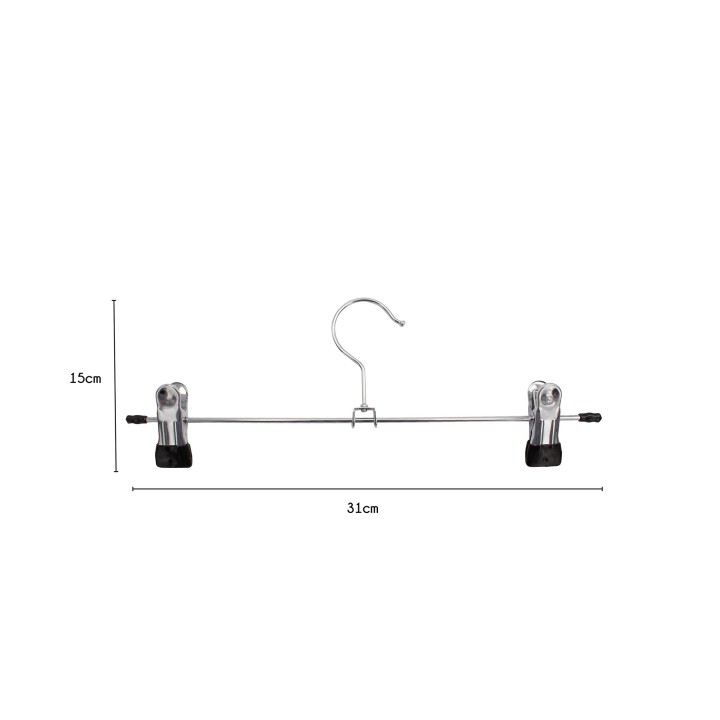 Cintres métal à pinces - Rangement vêtements