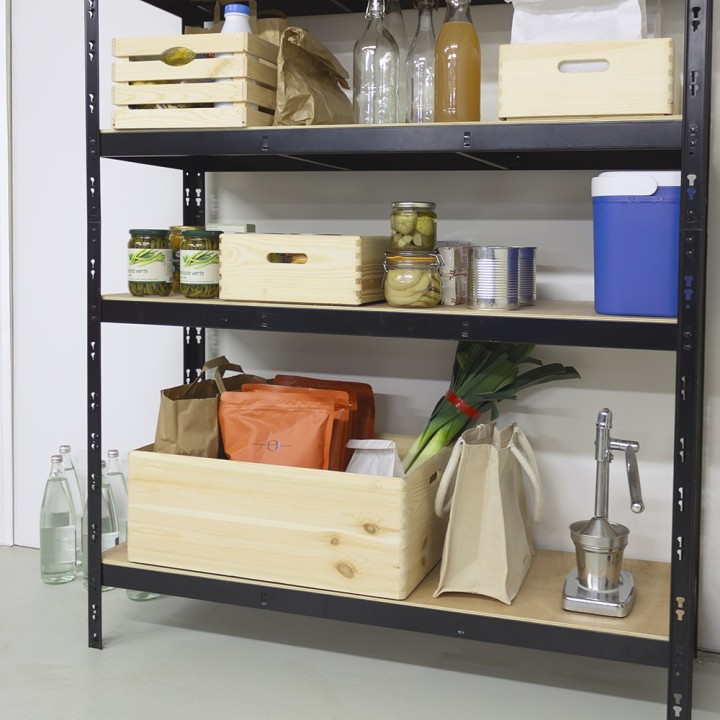 Casier de rangement en bois - 40x60x24 cm