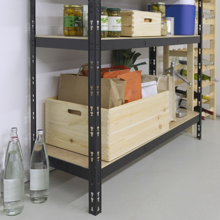 Casier de rangement en bois - 40x60x24 cm
