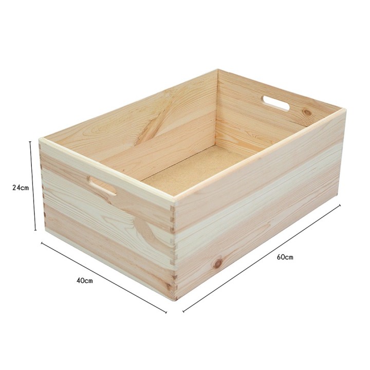Casier de rangement en bois - 40x60x24 cm
