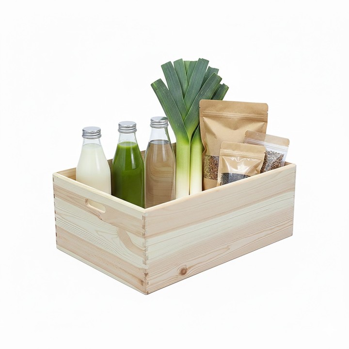 Casier de rangement en bois - 40x60x24 cm