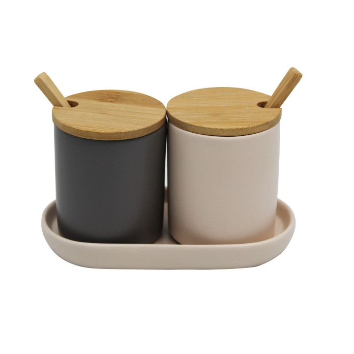 Sucrier en céramique avec cuillère - Cuisine
