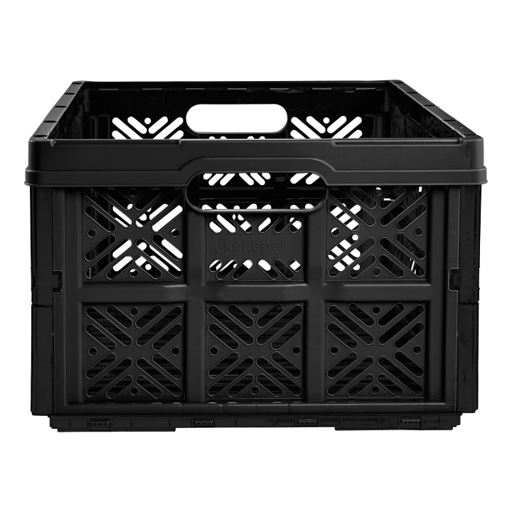 Cagette empilable et pliable noire - Garage