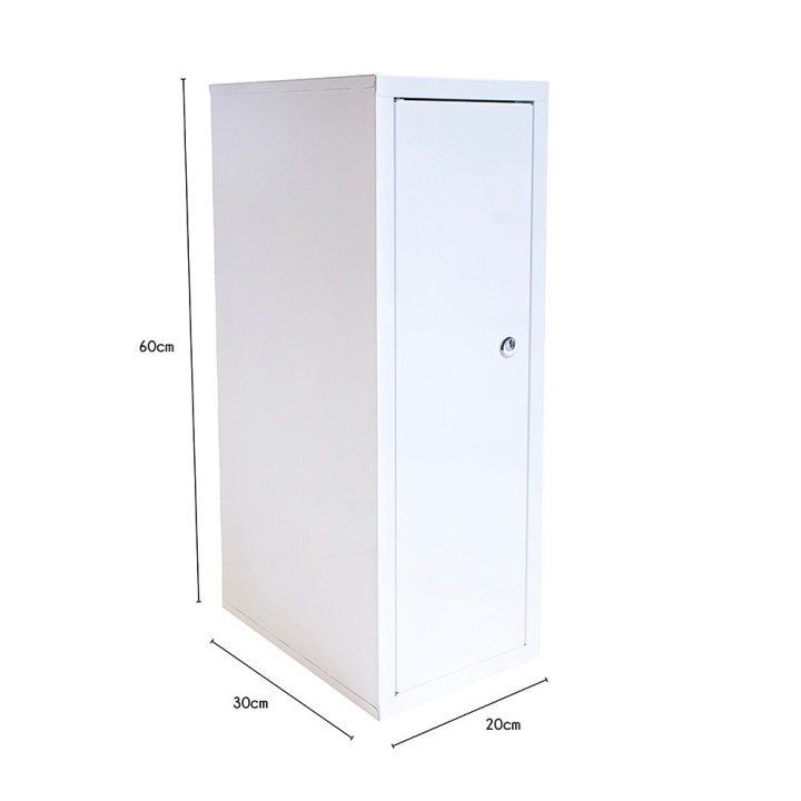 Armoire à pharmacie avec clé - Blanc - 60x30x20