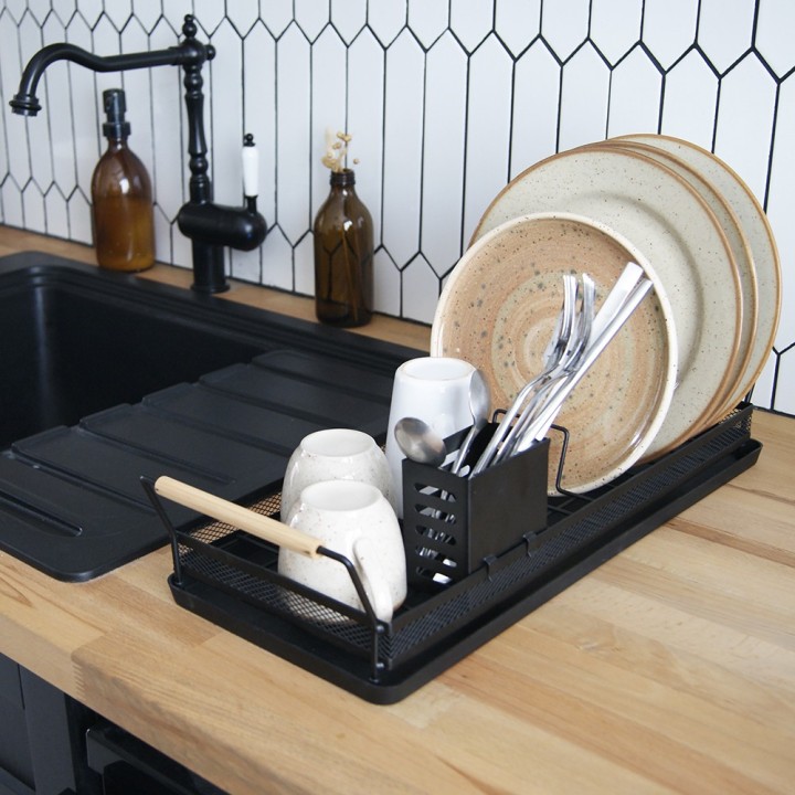 Egouttoir design noir - Autour de l'évier - Rangement Cuisine