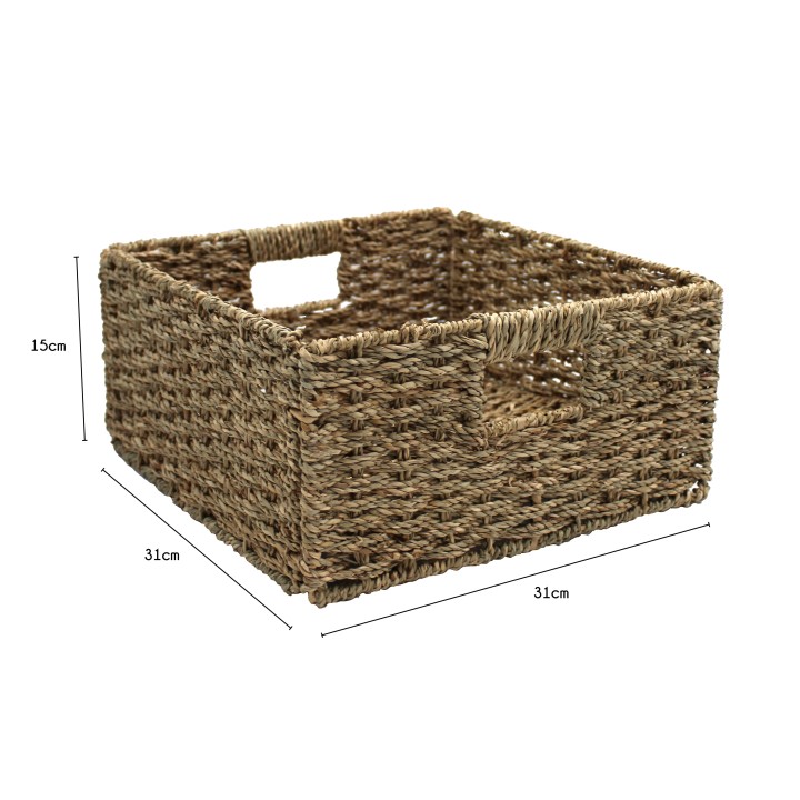 Panier en jonc de mer - Rangement salle de bain