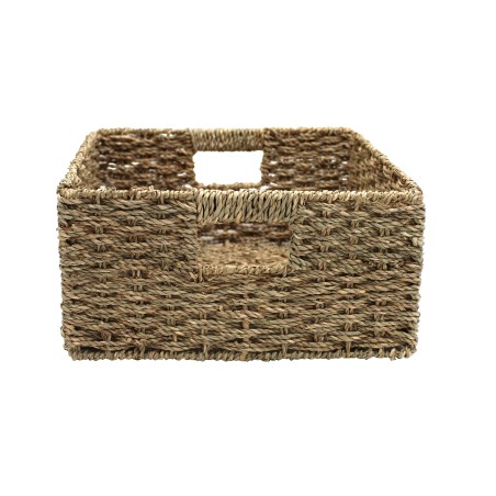 Detail of Panier de rangement rectangulaire en jonc de mer S