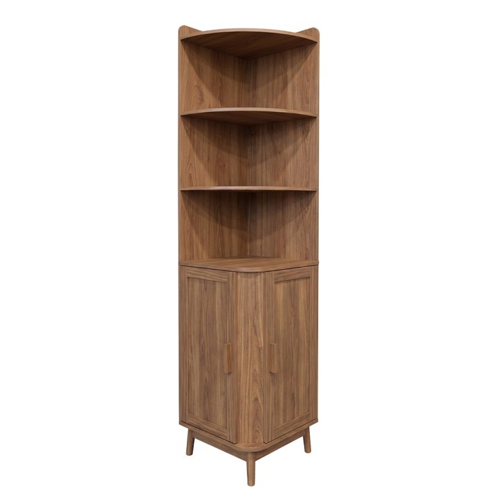 Meuble d'angle en bois 40 x 40 x 172 cm
