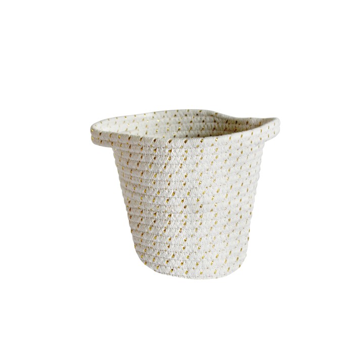 Panier rond en coton - diamètre 17 cm