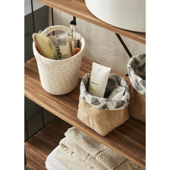 Panier rond en coton - diamètre 17 cm