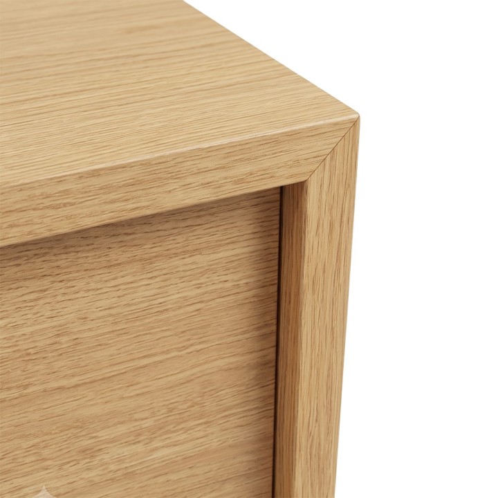 Table de chevet en bois 2 tiroirs