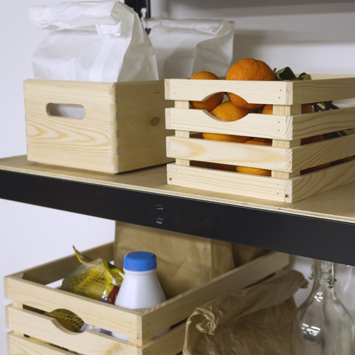 Petite caisse en bois - Rangement cuisine