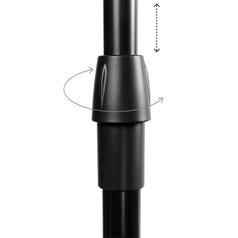 Detail of Portant roulant extensible en plastique