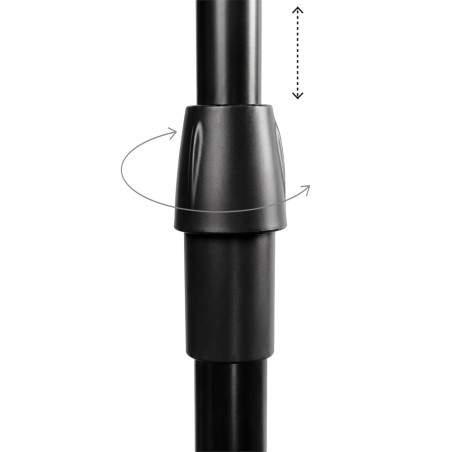 Detail of Portant roulant extensible en plastique
