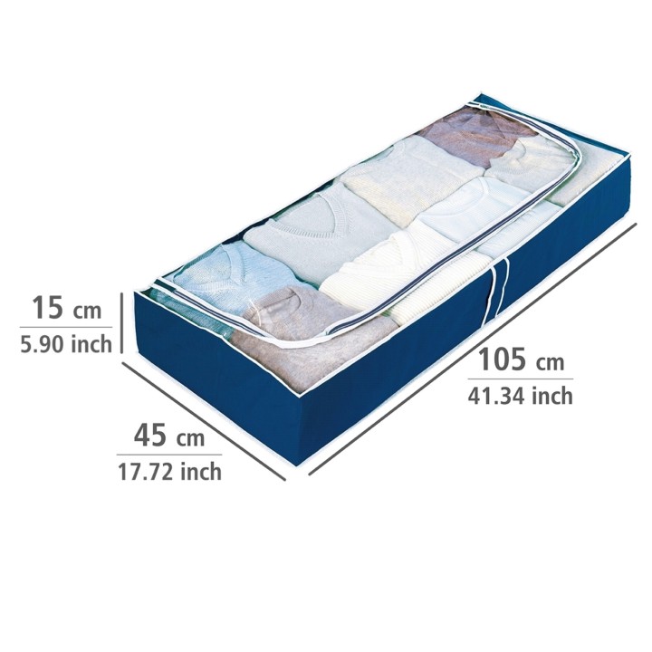 Rangement sous le lit 4 housses - 15x105x45