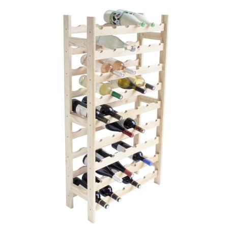 Detail of Range-bouteilles en pin 54 bouteilles