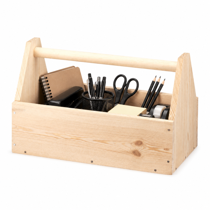 Organisateur de bureau en bois - design