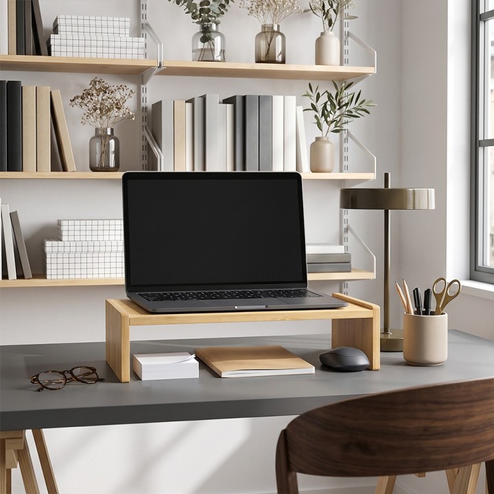 Support élévateur pour ordinateur portable - En bois