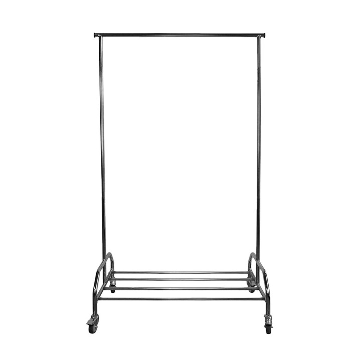 Portant à roulettes - Vêtements - Inox