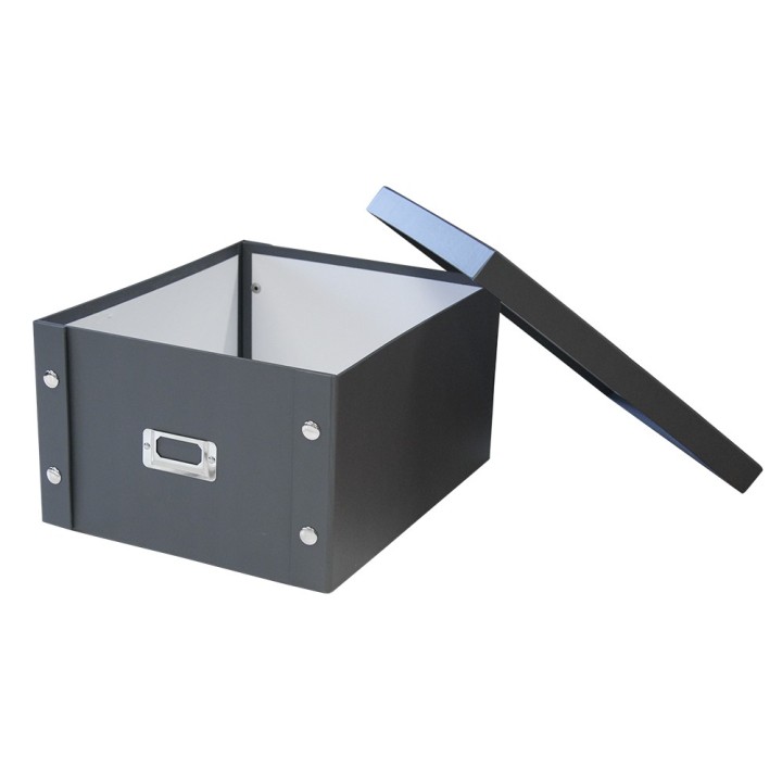 Boîte A4 carton gris anthracite - Classement