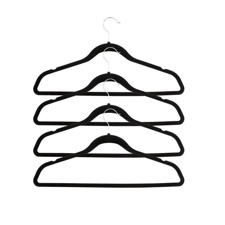 Cintres en velours - lot de 4