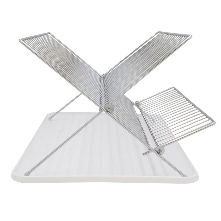 Egouttoir en inox et plastique transparent- Rangement cuisine