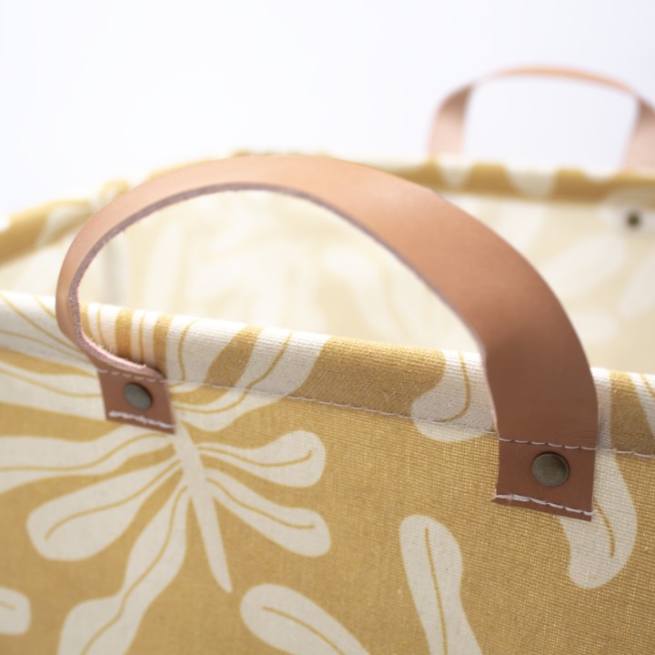 Panier de rangement jaune - 31x31x31