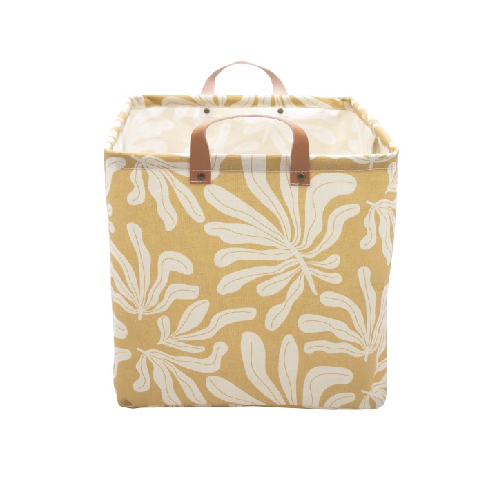 Panier de rangement jaune - 31x31x31