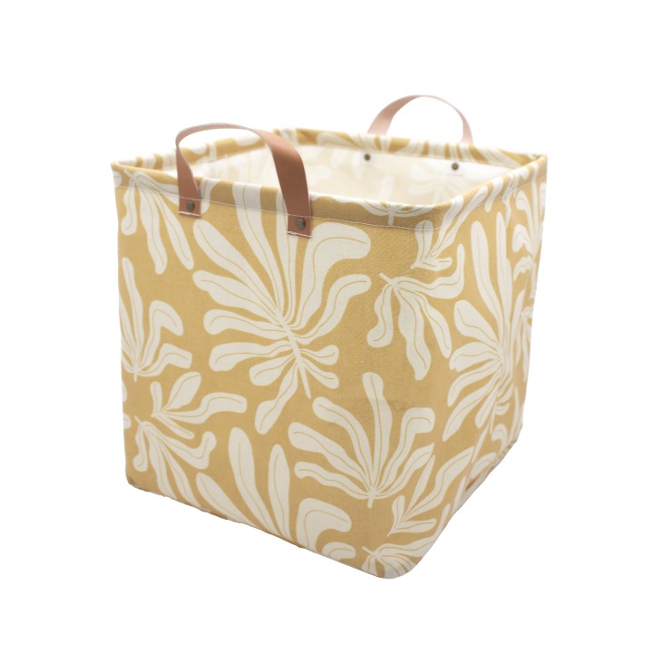 Panier de rangement jaune - 31x31x31
