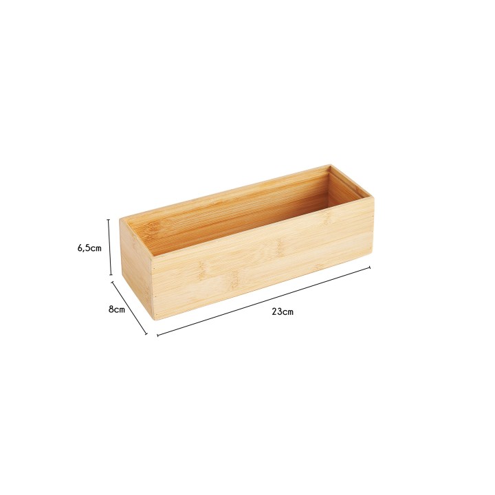 Bac rectangle bambou - Organisation tiroirs