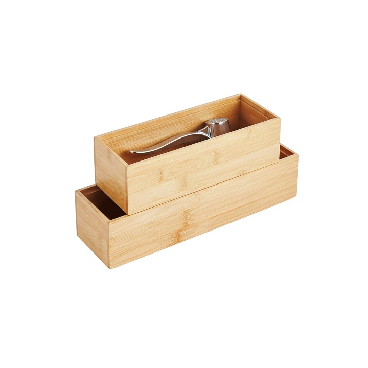 Bac rectangle bambou - Organisation tiroirs