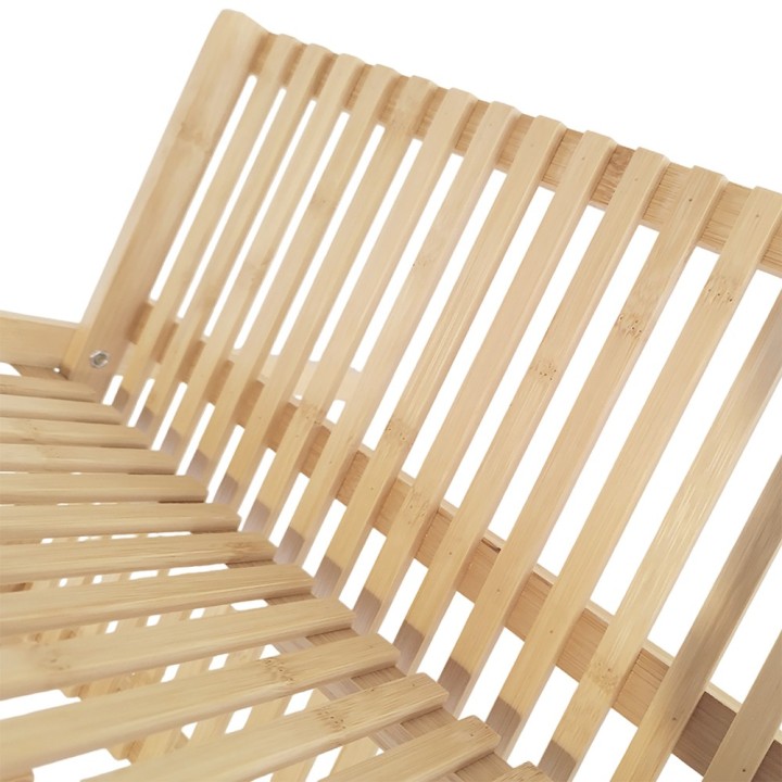 Égouttoir pliable en bambou - Rangement évier
