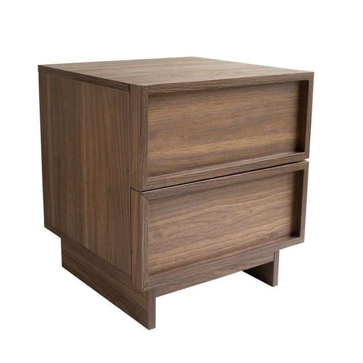Table de chevet en bois 2 tiroirs