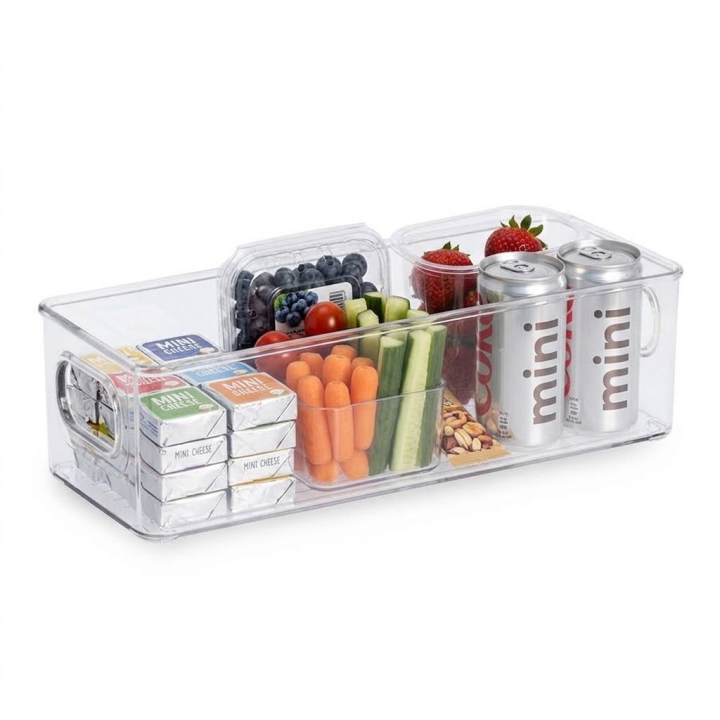 Bac haut et transparent pour placard - Rangement cuisine