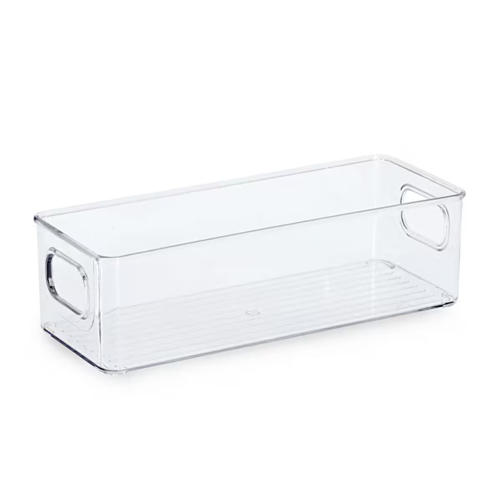 Bac haut et transparent pour placard - Rangement cuisine