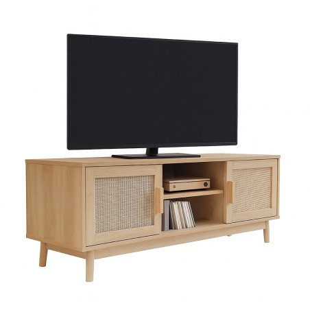Detail of Meuble télé en bois cannage