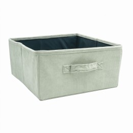 Demi-cube de rangement en velours