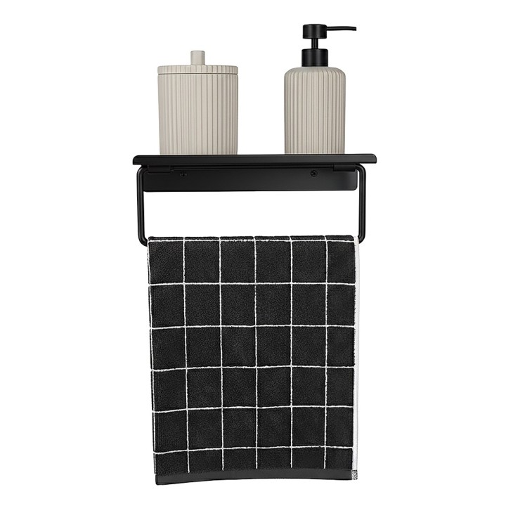 Étagère porte-serviette en métal 28cm